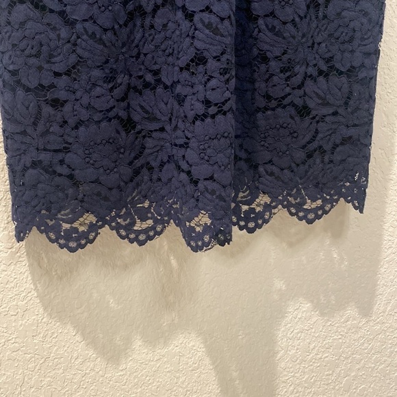 𝅺NANETTE Lepore Collared Sleeveless Lace Dress - Picture 6 of 11